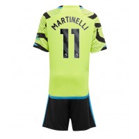 Camiseta Arsenal Gabriel Martinelli #11 Segunda Equipación Replica 2023-24 para niños mangas cortas (+ Pantalones cortos)